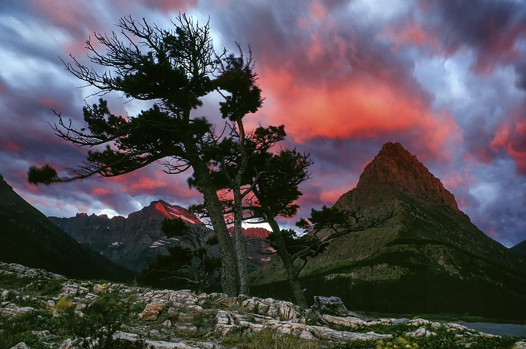 Sunrise at mount Grinnell, Glacier National Park